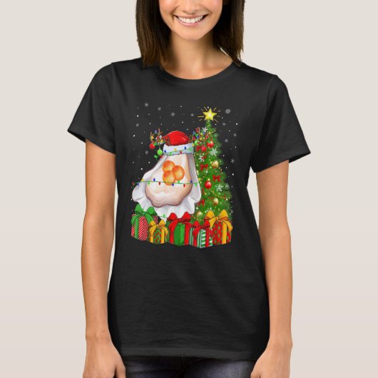Oyster   Xmas Holiday Santa Oyster Christmas Tree T-Shirt (Vorderseite)