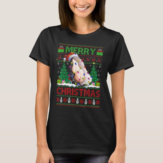 Oyster   Xmas Tree Ugly Santa Oyster Christmas T-Shirt (Vorderseite)