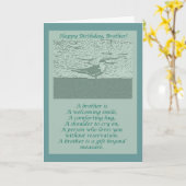 Oystercatcher Brother Birthday Card Karte (Gelbe Blume)