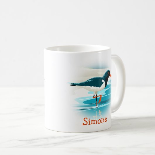 Oystercatcher Kaffeetasse (VorderseiteRechts)