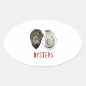 OYSTERS OVALER AUFKLEBER (Vorderseite)