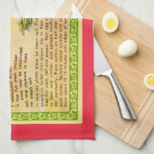 Oysters Rockefeller Rezept Geschirrtuch (Viertel Falte)