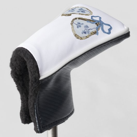 Oysters With Blue Bow Golf Head Cover Headcover (3/4 Vorderseite)