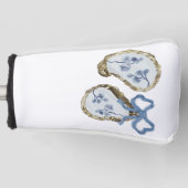Oysters With Blue Bow Golf Head Cover Headcover (Vorderseite)