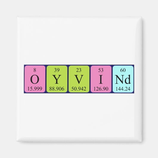 Øyvind Periodenmagnet-Magnet Magnet (Vorne)