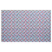 Oz blaue Gingham-Rubinschlappen Stoff (Fat Quarter (45,7 x 55,9 cm))