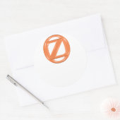 Oz Buchzeichen (benutzerdefinierbar) Runder Aufkleber (Umschlag)