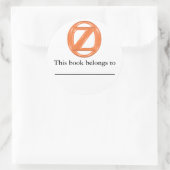Oz Buchzeichen Runder Aufkleber (Tasche)