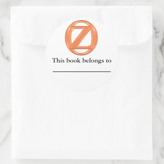 Oz Buchzeichen Runder Aufkleber (Tasche)