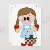 oz dorothy und toto postkarte (Vorne/Hinten)