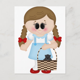 oz dorothy und toto postkarte