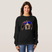 OZ Flag Treeing Walker Coonhound Dog Australia Poc Sweatshirt (Vorne ganz)
