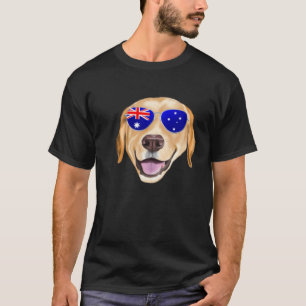 OZ-Flagge Gelber Labrador Retriever Hund Australie T-Shirt