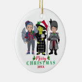 Oz Frohe Weihnachtsmannschaft Wicked Keramik Ornament (Rechts)