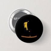 Oz Halloween Scarecrow Kostüm Kunst-Spaß Zauberer Button (Vorne & Hinten)