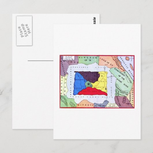 Oz-Karte Postkarte (Vorne/Hinten)