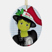 Oz Merry Christmas Wicked Hexenzitat Keramik Ornam Ornament (Rechts)