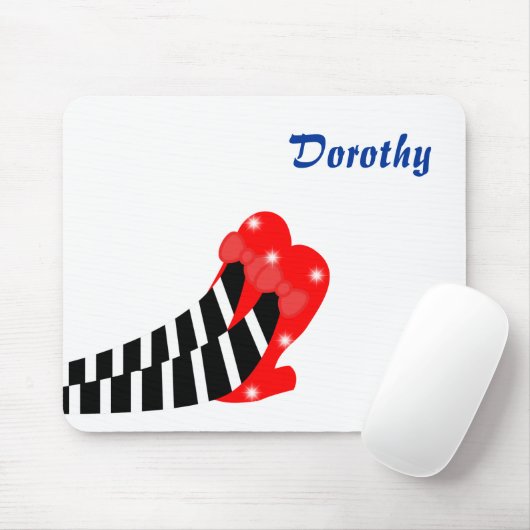 Oz rote Rubinschlupf auf Hexenmausettel Mousepad (Mit Mouse)