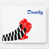 Oz rote Rubinschlupf auf Hexenmausettel Mousepad (Vorne)