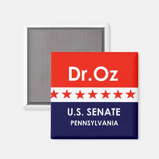 Oz US Senat Pennsylvania Magnet (Vorderseite/Rückseite)