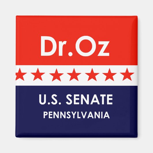 Oz US Senat Pennsylvania Magnet (Vorne)