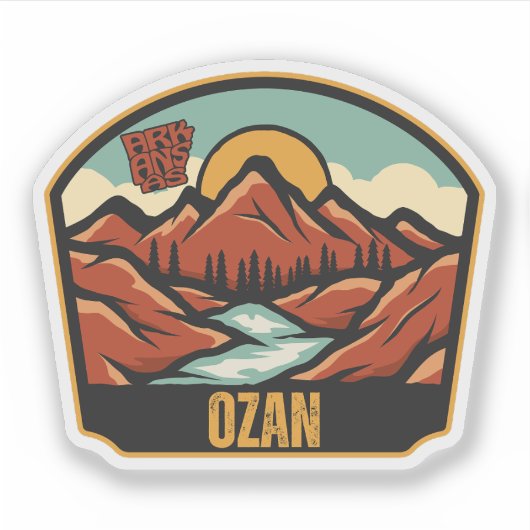 Ozan, Arkansas Aufkleber (Vorderseite)