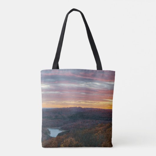 Ozark Berge Herbst Sonnenuntergang Tag Tasche (Rückseite)