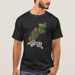 Ozark Berge Naturpark Kiefernwälder auf Zweig T-Shirt