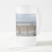 Ozark Country Hills Mattierte Glass Beer Tasse (VorderseiteRechts)