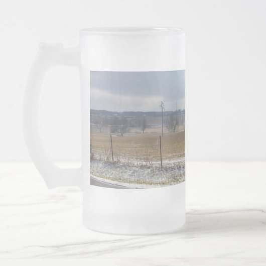 Ozark Country Hills Mattierte Glass Beer Tasse (Links)
