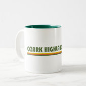 Ozark Highlands Trail Arkansas Zweifarbige Tasse (Vorderseite Links)