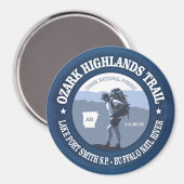 Ozark Highlands Trail Magnet (Vorderseite/Rückseite)