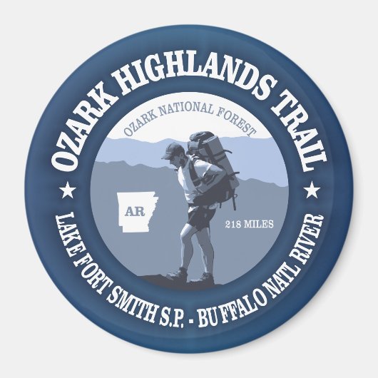 Ozark Highlands Trail Magnet (Vorne)