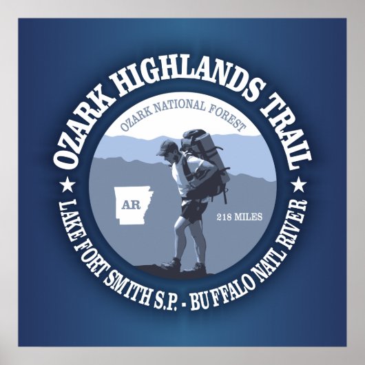 Ozark Highlands Trail Poster (Vorne)