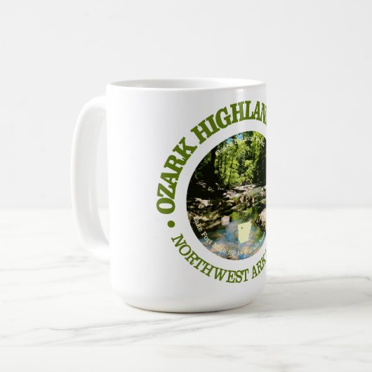Ozark Highlands Trail (rd) Kaffeetasse (Vorderseite Links)