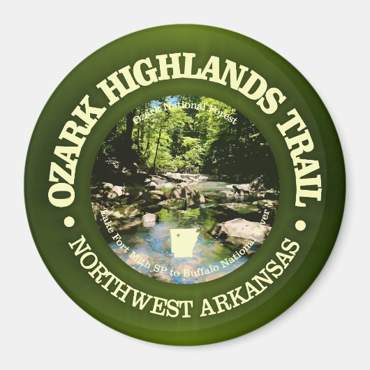 Ozark Highlands Trail (rd) Magnet (Vorne)