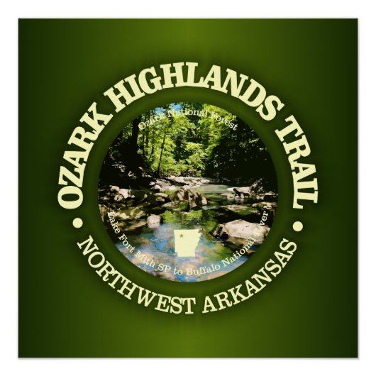 Ozark Highlands Trail (rd) Poster (Vorderseite)
