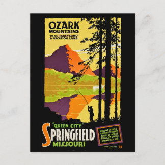Ozark Mountains and Springfield, Missouri Postkarte