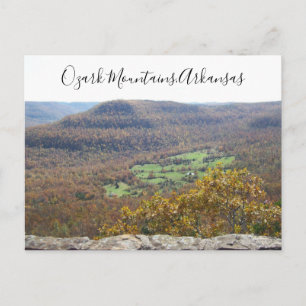 Ozark Mountains Arkansas Travel Fall Bäume Postkarte