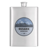 Ozark Mountains Camping Flachmann (Vorderseite)