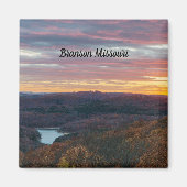 Ozark Mountains Herbst Sonnenuntergang Magnet (Vorne)