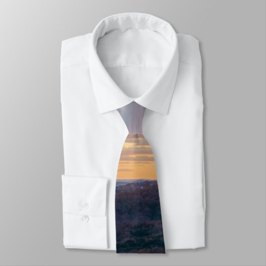 Ozark Mountains Herbst Sunset Neck Tie Krawatte (Gebunden)