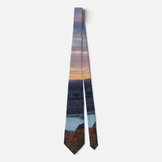 Ozark Mountains Herbst Sunset Neck Tie Krawatte (Vorderseite)
