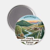 Ozark National Forest Arkansas Magnet (Vorderseite/Rückseite)