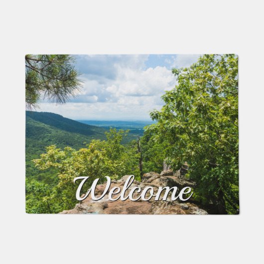 Ozark National Forest Cliff View Welcome Doormat Fußmatte (Vorderseite)