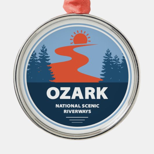 Ozark National Landschaftlich Riverways Ornament Aus Metall (Vorne)