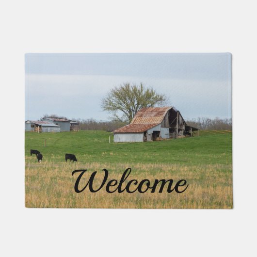 Ozark Old Farm Willkommen Türmchen Fußmatte (Vorderseite)