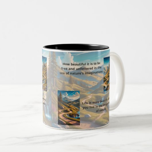 Ozark Pathways Zweifarbige Tasse (VorderseiteRechts)
