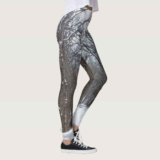 Ozark Snow Covered Road Painterly Leggings (Rechts)