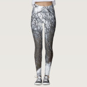 Ozark Snow Covered Road Painterly Leggings (Vorderseite)